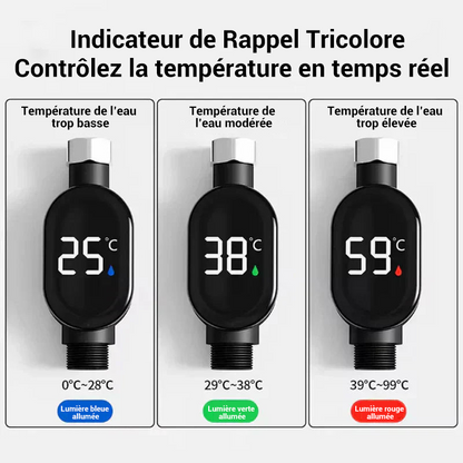💧Douche thermometer🌡️ Plus de devinettes - Température instantanée ! 🚿 cmr